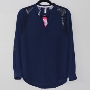 Long Sleeve Lace Blouse